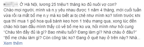 Ra mắt bố mẹ người yêu, thanh niên bị tra khảo như hỏi cung, 26 tuổi lương 25 triệu/tháng vẫn nhận cãi bĩu môi ám ảnh-1