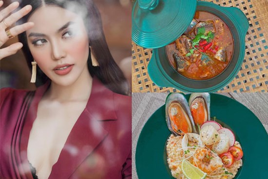 Ở nhà tránh dịch làm đầu bếp, Lan Khuê trổ tài đủ các món Á, Âu, không chỉ ngon mà còn đẹp mắt như ngoài hàng