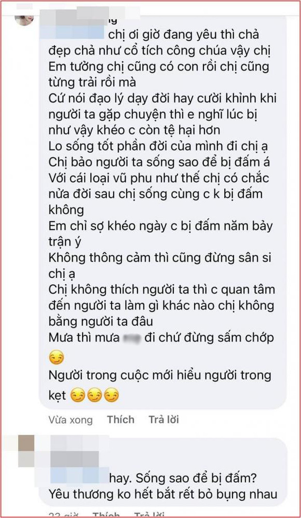 Cô Xuyến Hoàng Yến viết tâm thư dài đáp thẳng người yêu mới của chồng cũ: Nếu lỡ bị đánh, sống chết cũng phải bỏ ngay em nhé-3