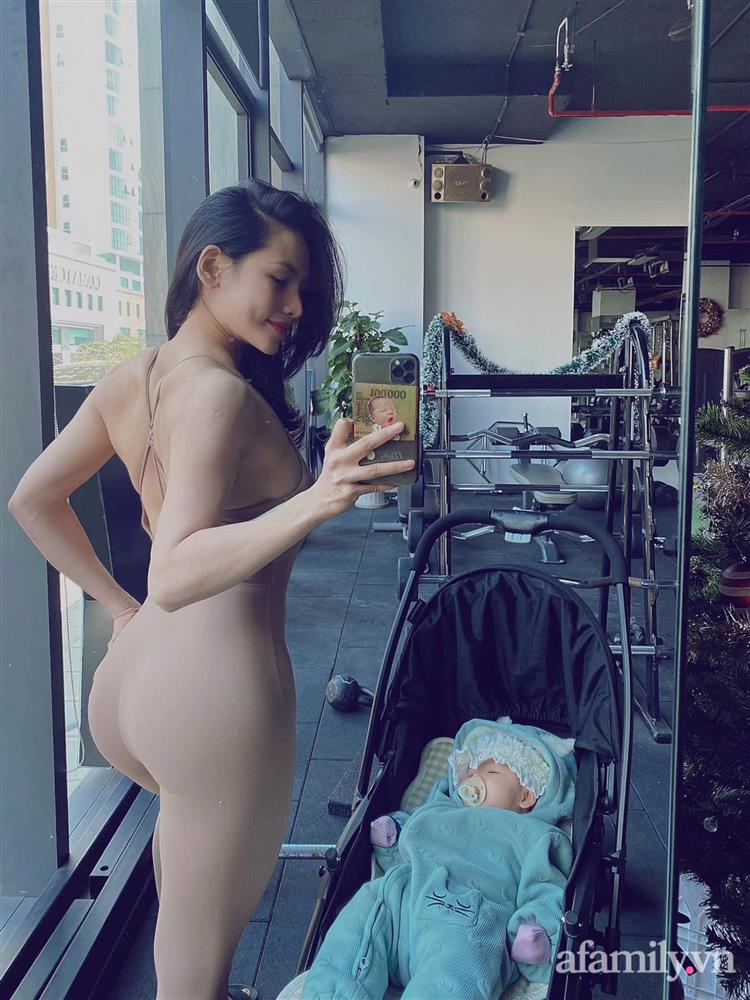 Mẹ 9x khoe cơ bụng đẹp nức nở dù mới sinh con 3 tháng, chỉ ra sai lầm của nhiều chị em khiến việc giảm cân sau sinh thất bại-6