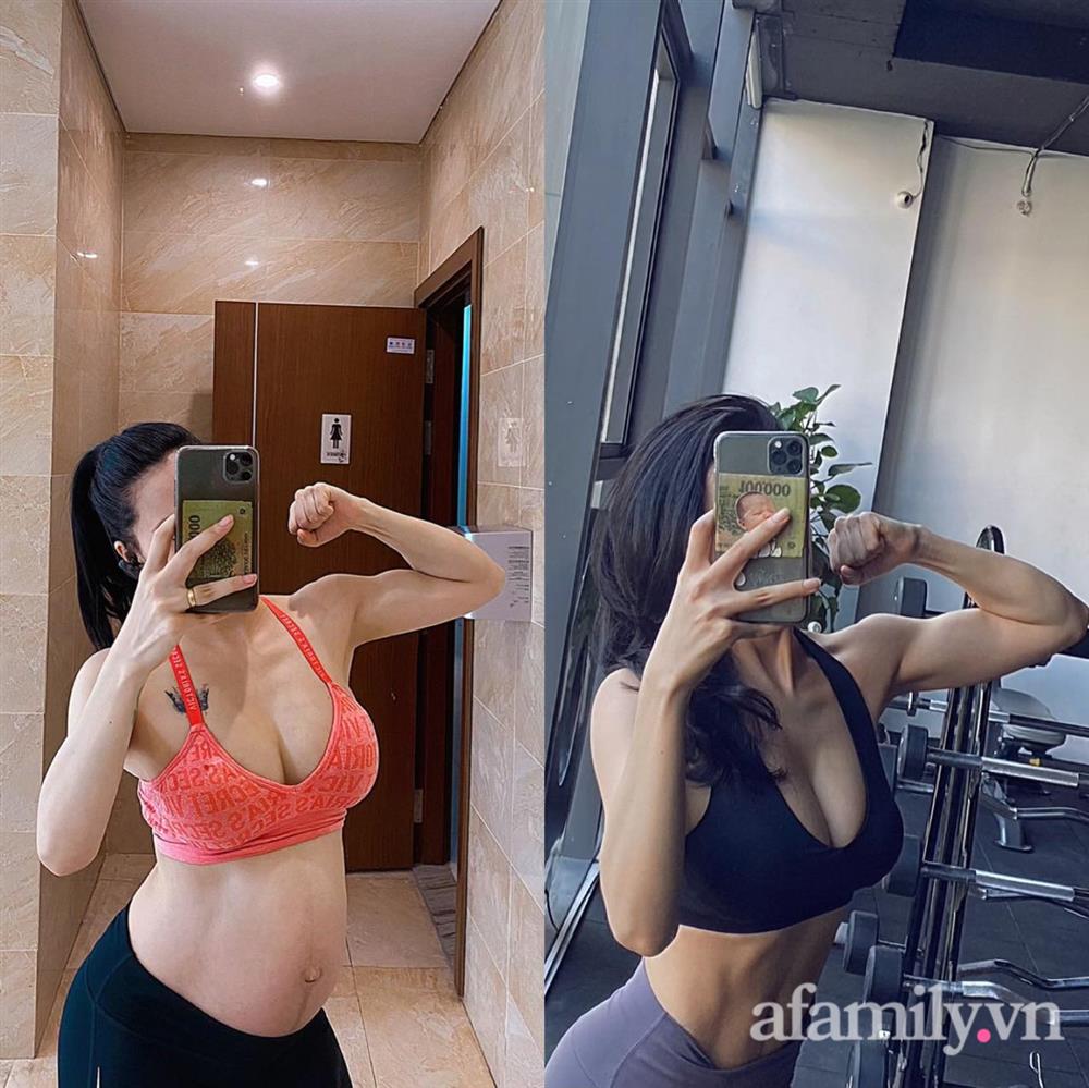 Mẹ 9x khoe cơ bụng đẹp nức nở dù mới sinh con 3 tháng, chỉ ra sai lầm của nhiều chị em khiến việc giảm cân sau sinh thất bại-13