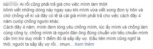 Tiểu tam vui mừng vì cướp chồng người khác thành công, đến khi nghiệp quật mới hối hận niệm phật, tụng kinh... để chuộc lỗi-1
