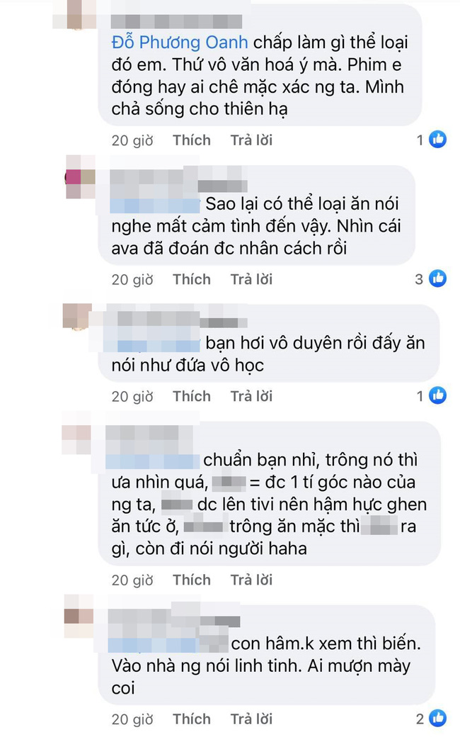 Phương Oanh Hương vị tình thân đáp trả xéo đi, rác rưởi khi bị anti-fan bình luận tục tĩu-4