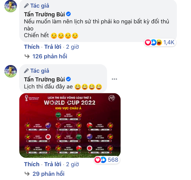 Thủ môn Tấn Trường phản ứng về kết quả bốc thăm vòng loại World Cup của tuyển Việt Nam, nói 1 câu mà ai cũng hừng hực khí thế!-2
