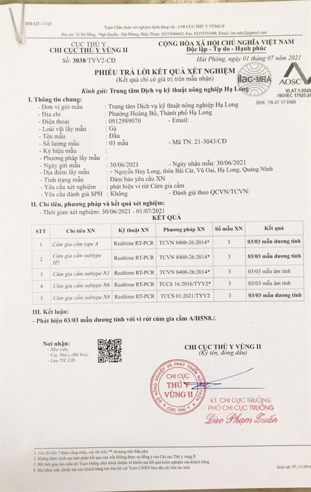 Quảng Ninh xuất hiện chủng cúm gia cầm lần đầu có tại Việt Nam-1