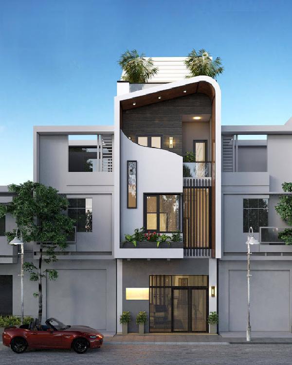 10 mẫu nhà ống 3 tầng đẹp hiện đại, không sợ lỗi mốt, cặp vợ chồng nào cũng mơ ước-6