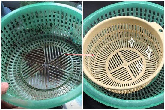 Rổ rau dù bẩn đến đâu chỉ cần