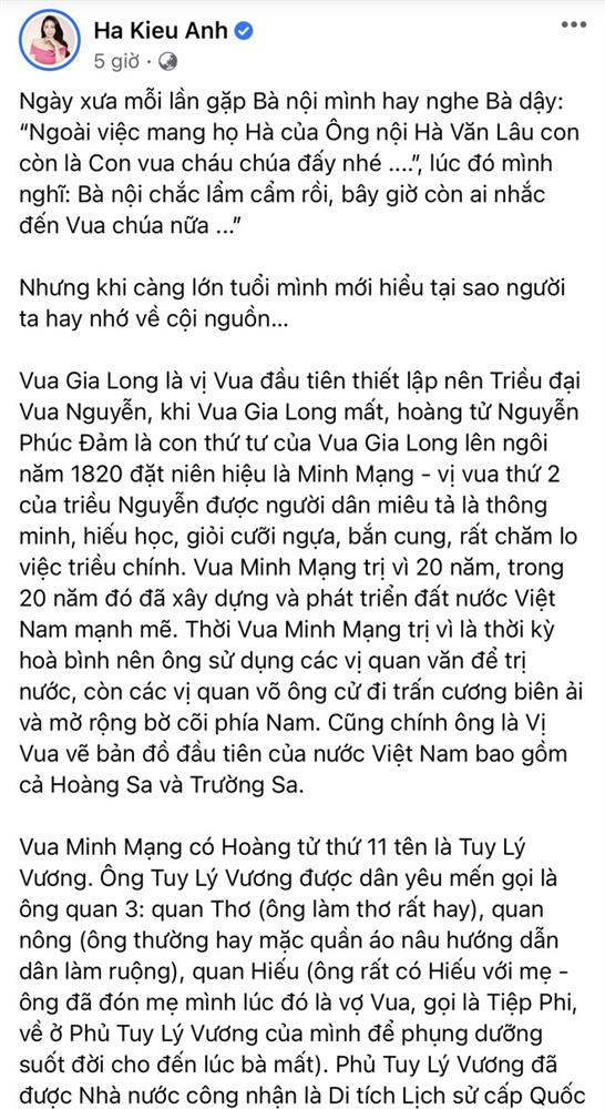 Hà Kiều Anh chính thức lên tiếng và xin lỗi khán giả về ồn ào Công chúa triều Nguyễn-1