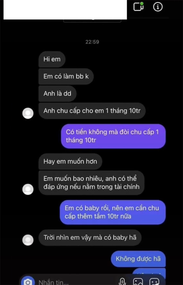 Cô gái 12 mối tình bị gạ làm sugar baby, cà khịa cực gắt: Có tiền không mà đòi chu cấp 10 triệu/ tháng?-2