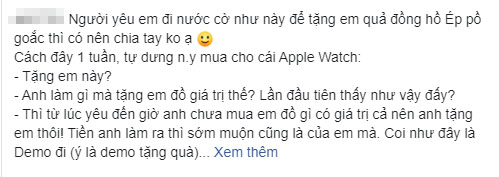 Người yêu tặng đồng hồ xịn sò, cô gái cảm động tha thứ mọi lỗi lầm, đến khi biết được nguồn gốc số tiền mới tá hỏa-1