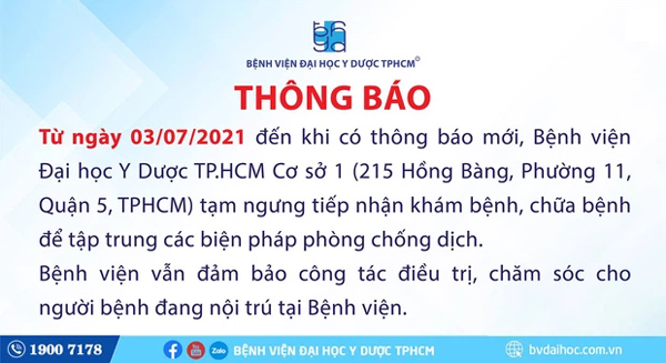 Ghi nhận 4 ca mắc Covid-19, BV Đại học Y Dược TP.HCM tạm ngưng khám chữa bệnh-1