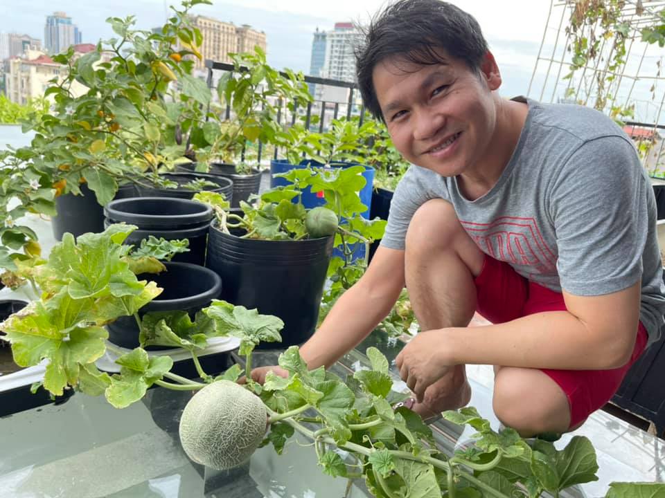 Sân thượng thoáng đãng nhưng xanh mướt, sai trĩu quả của ông hoàng nhạc đỏ Trọng Tấn-15