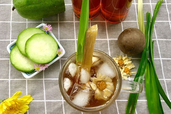 15 phút vào bếp có ngay ly trà detox giúp đẹp da, giữ dáng đồng hồ cát và giải nhiệt mùa hè-2