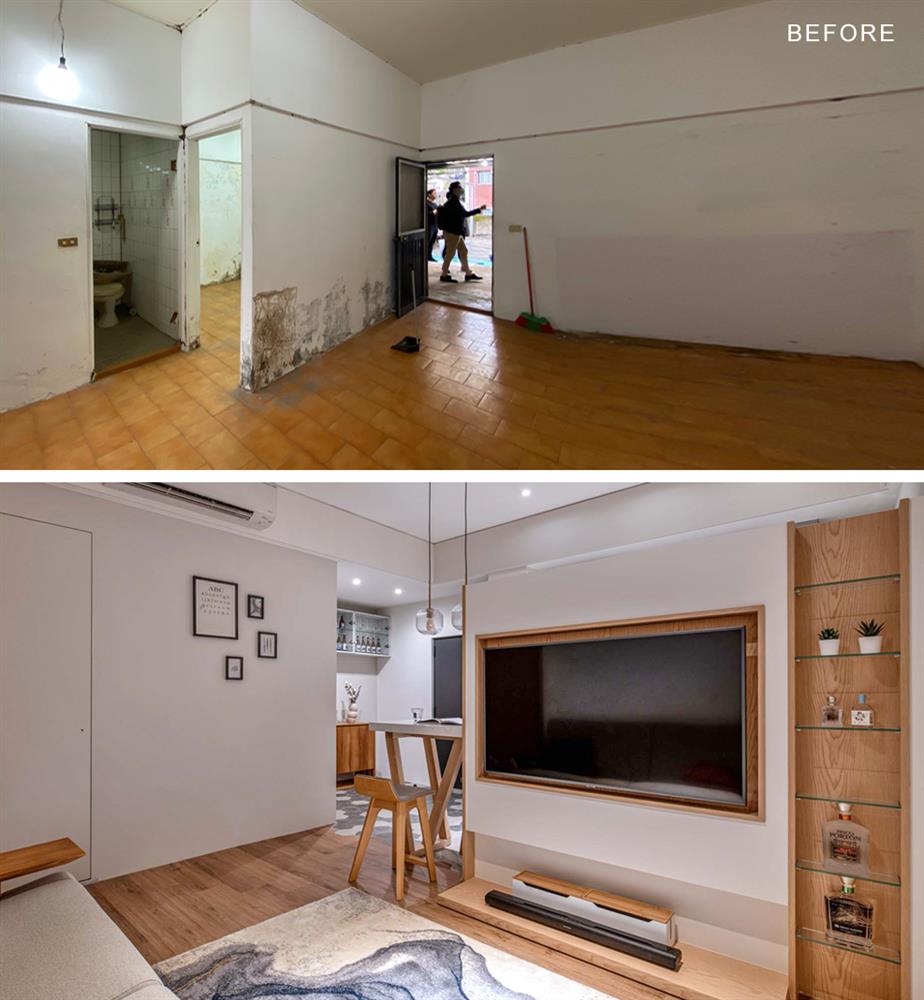Màn cải tạo đỉnh cao cho căn hộ 45m² ẩm thấp thành không gian đẹp như nhà mẫu dành tặng đôi vợ chồng trẻ-2