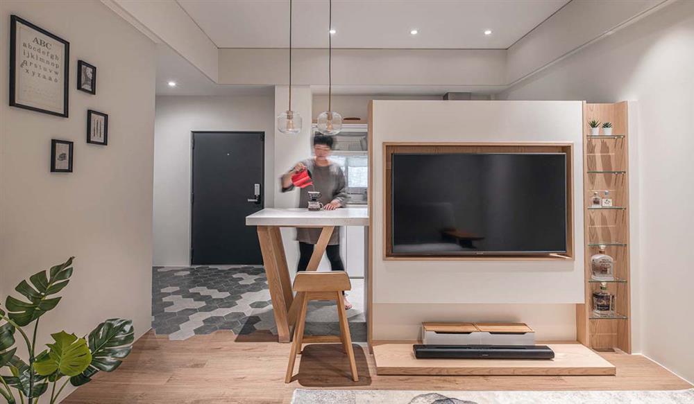 Màn cải tạo đỉnh cao cho căn hộ 45m² ẩm thấp thành không gian đẹp như nhà mẫu dành tặng đôi vợ chồng trẻ-4