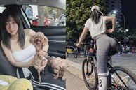 Lê Bống chia sẻ lợi ích của việc đi xe đạp, nhưng netizen chỉ chú ý vào hành động khoe vòng 3 kém duyên