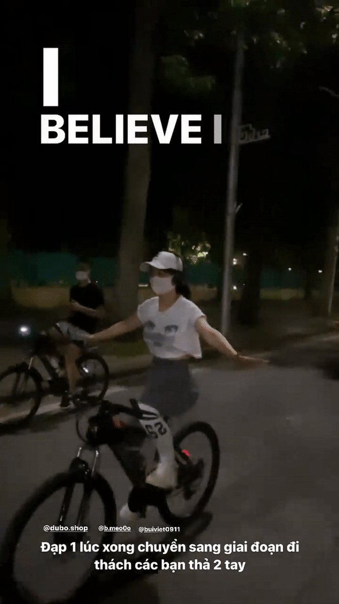 Lê Bống chia sẻ lợi ích của việc đi xe đạp, nhưng netizen chỉ chú ý vào hành động khoe vòng 3 kém duyên-6