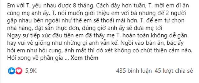 Mẹ bạn trai chê lương 8 triệu không đủ sống nhưng nghe nhân viên quán gọi cô gái một câu khiến bà ngượng đỏ mặt-1