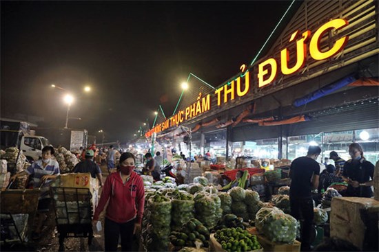 Dừng hoạt động chợ đầu mối Thủ Đức từ 8 giờ ngày 7/7