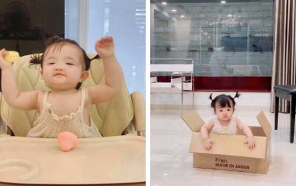 Con gái leo trèo nhưng không xuống được bèn cầu cứu mẹ, Đông Nhi có phản ứng khiến ai cũng khen nuôi con khéo quá-1