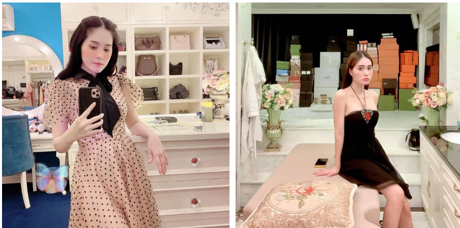 Nghe tin cách ly, nữ đại gia ở biệt thự 200 tỷ hối ship cả núi đồ hiệu đến để mặc ở ...nhà: Giàu gì dữ trời!-4