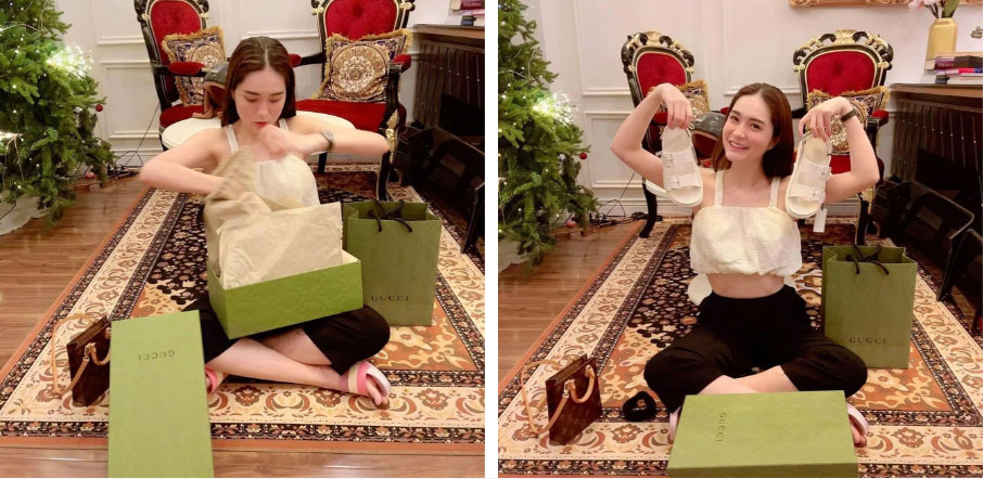 Nghe tin cách ly, nữ đại gia ở biệt thự 200 tỷ hối ship cả núi đồ hiệu đến để mặc ở ...nhà: Giàu gì dữ trời!-5