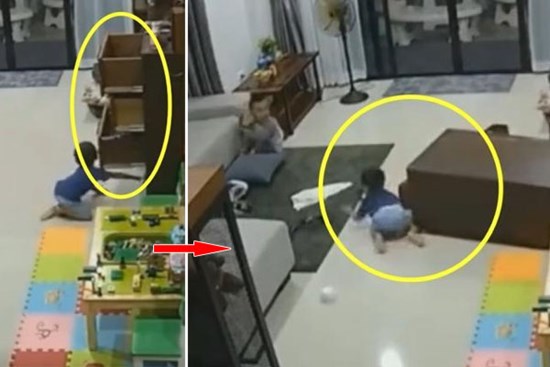 Mải dọn dẹp, bảo mẫu lơ là việc trông trẻ và cảnh tượng từ camera giám sát khiến người mẹ bật khóc
