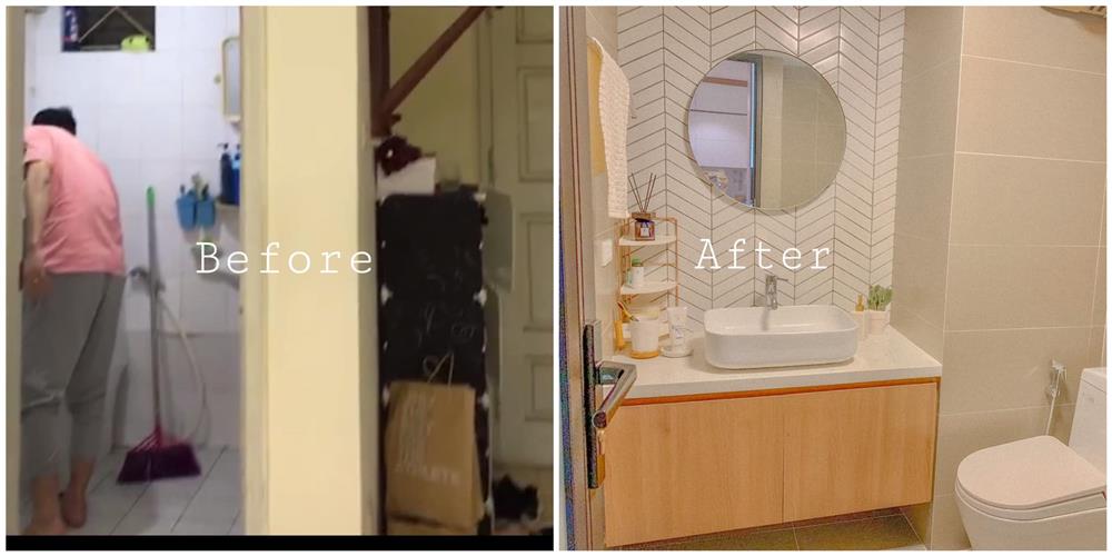 Cặp vợ chồng trẻ ở Hà Nội cải tạo căn hộ 65m² ẩm thấp, chật chội thành không gian đẹp vạn người mê với chi phí gây bất ngờ-2