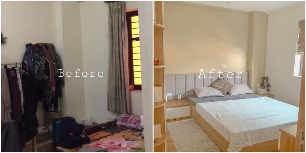 Cặp vợ chồng trẻ ở Hà Nội cải tạo căn hộ 65m² ẩm thấp, chật chội thành không gian đẹp vạn người mê với chi phí gây bất ngờ-5