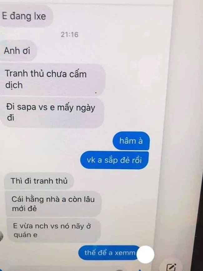 Vợ bầu sắp đẻ phát hiện tin nhắn về kế hoạch đi Sapa của kẻ thứ ba, danh tính đối phương mới khiến cô ngã ngửa-2