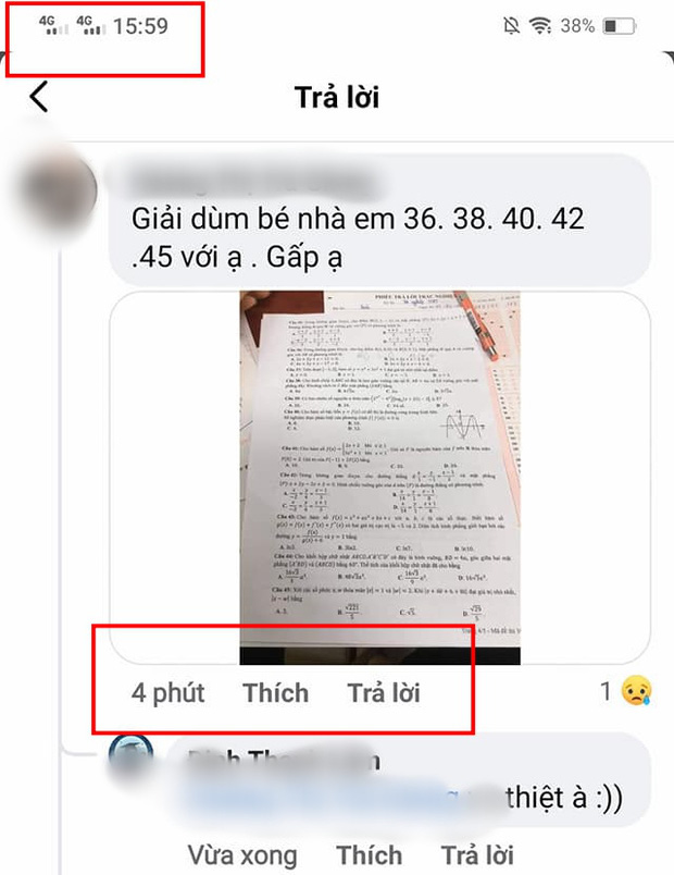 Đã xác định được địa điểm thi nơi thí sinh lén chụp ảnh đề Toán gửi ra ngoài, nhờ người thân làm-1