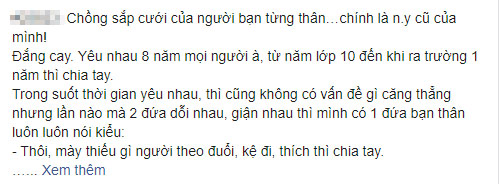 Nghe lời bạn thân bơm đểu”, cô gái cay đắng vì mất trắng tình yêu 8 năm vào tay người không ngờ đến nhất-1