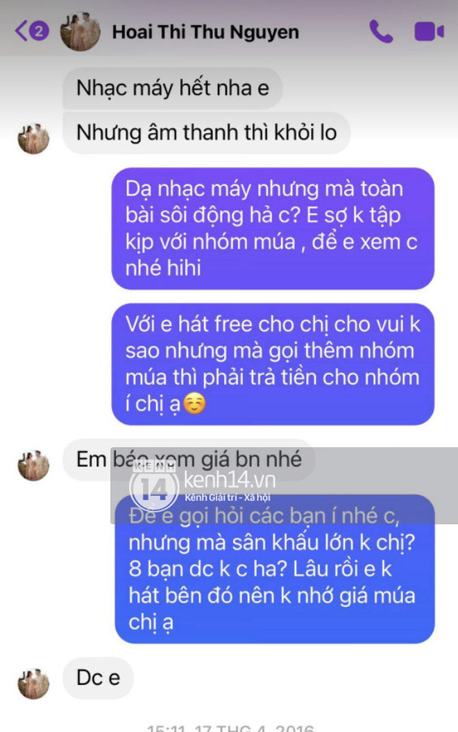 Vy Oanh tung bằng chứng tố Thu Hoài nói dối trắng trợn, làm cho ra nhẽ nghi vấn yêu sách trở mặt đòi cát-xê-6