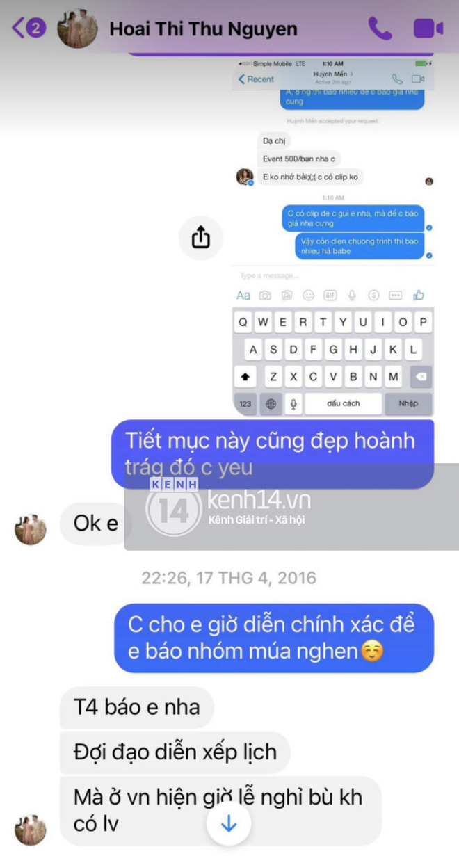 Vy Oanh tung bằng chứng tố Thu Hoài nói dối trắng trợn, làm cho ra nhẽ nghi vấn yêu sách trở mặt đòi cát-xê-7