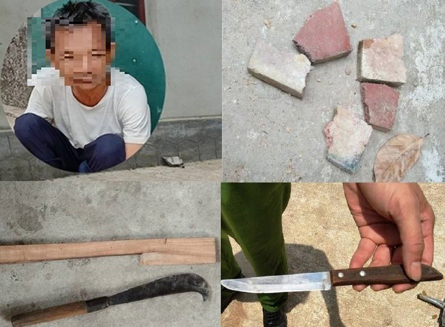 Giải cứu 2 cháu bé bị ông nội mắc bệnh tâm thần nhốt trong nhà rồi dùng dao cố thủ-1