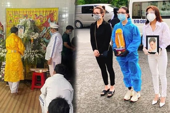 Lễ hoả táng cố diễn viên Đức Long: Kiều Minh Tuấn xót xa nói lời vĩnh biệt, Cao Thái Hà lặng người bên di ảnh bạn thân