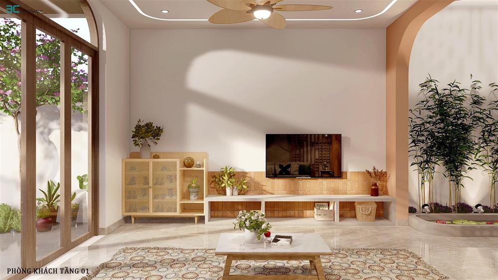 Nhà phố tự ‘cảm biến nhiệt độ’, góc nào cũng đẹp không tì vết-3