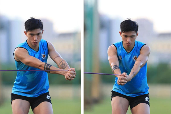 Văn Hậu đăng ảnh hùng hục tập luyện, nhìn body sao mà mê quá!-3