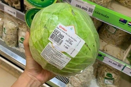 Thực hư siêu thị bán bắp cải 250.000 đồng/kg trong mùa dịch