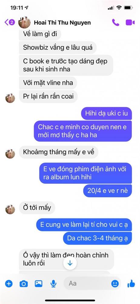 Vy Oanh tung clip quay cận tin nhắn với Thu Hoài, chứng minh không photoshop như lời đồn-3