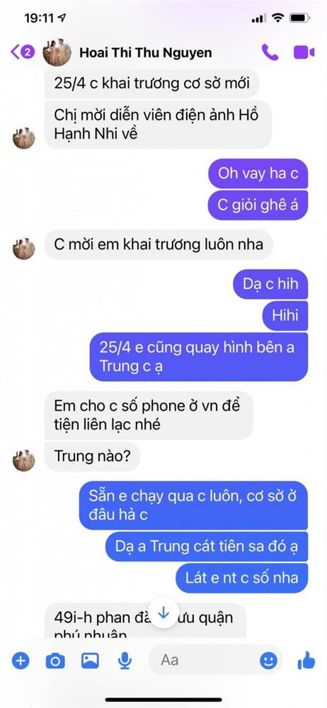 Vy Oanh tung clip quay cận tin nhắn với Thu Hoài, chứng minh không photoshop như lời đồn-4