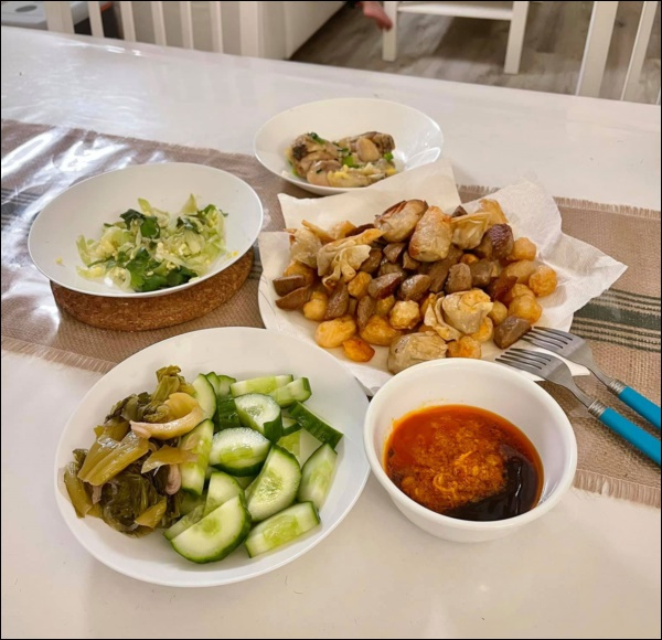 Qua 2 mùa dịch, bà xã Baggio đích thị gái đảm, trình độ nấu ăn lên tay đáng kể, món nào cũng ngon lành đẹp mắt-13