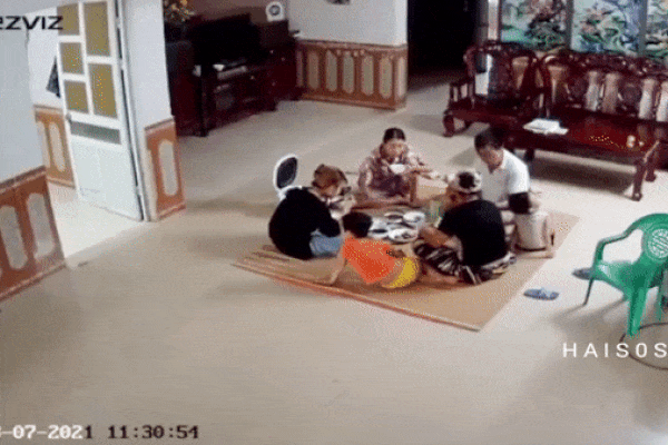 Chậu hoa rơi từ ban công xuống suýt trúng đầu 2 bé gái-1