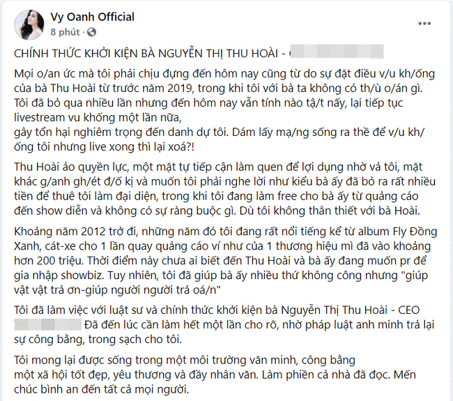 Hoa hậu Thu Hoài âm thầm làm điều này khi bị Vy Oanh tuyên bố kiện-3