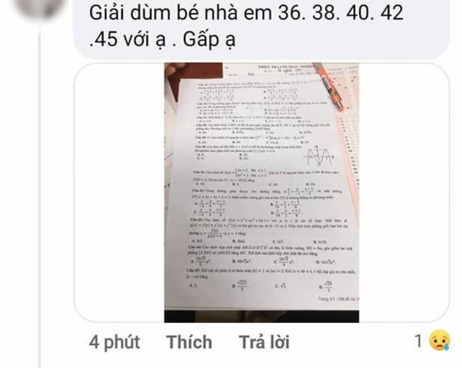 Thí sinh chụp ảnh gửi đề Toán ra ngoài: Hủy bỏ kết quả thi, không công nhận tốt nghiệp và có thể đối mặt nguy cơ này-2