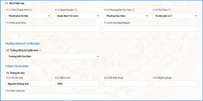 12/7 bắt đầu tổ chức tuyển sinh trực tuyến lớp 1 và lớp 6: Sở GD-ĐT Hà Nội đưa ra tài liệu hướng dẫn chi tiết-6
