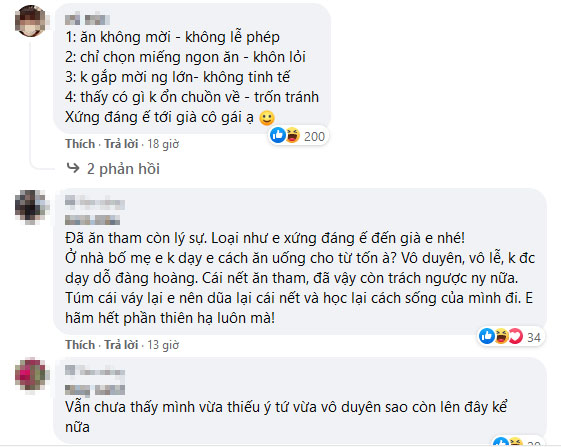 Bố mẹ người yêu nói cứ ăn tự nhiên và màn thể hiện bá đạo của cô gái khiến dân mạng ngao ngán: Xứng đáng bị điểm liệt!-3