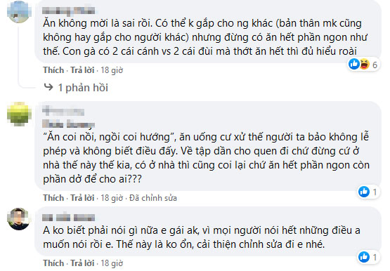 Bố mẹ người yêu nói cứ ăn tự nhiên và màn thể hiện bá đạo của cô gái khiến dân mạng ngao ngán: Xứng đáng bị điểm liệt!-5