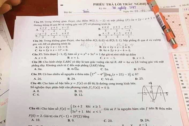 Thông tin mới nhất về vụ thí sinh thi tốt nghiệp lén chụp đề Toán gửi ra ngoài, nhờ người thân làm-2