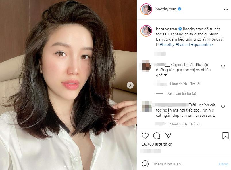 Tự tay cắt tóc, Bảo Thy gây lú vì giống y chang Đào Bá Lộc-2